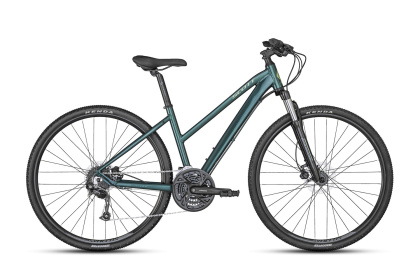 Велосипед гибридный женский Scott Sub Cross 40 Lady (2023) / Зеленый