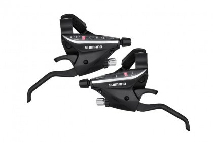 Манетки с торм. ручками Shimano Tourney ST-EF65, комплект, 3x7/8 скоростей