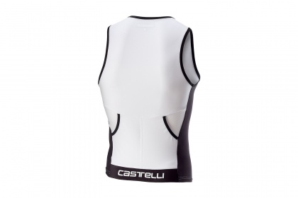 Стартовая майка для триатлона Castelli Core 2 Top (2018), без рукавов / Белая