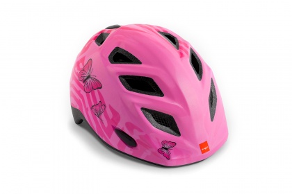 Велошлем детский MET Elfo / Розовые бабочки
