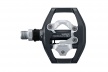 Педали контактные Shimano PD-EH500, SPD и платформа / Серые