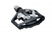 Педали контактные Shimano PD-EH500, SPD и платформа / Серые