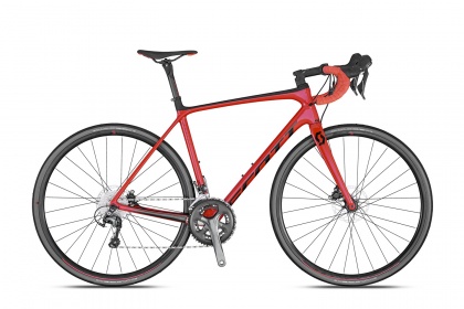 Велосипед шоссейный Scott Addict 30 Disc (2020) / Красный