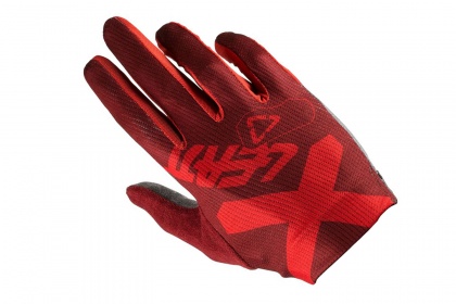 Велоперчатки Leatt DBX 1.0 GripR Glove, длинный палец / Красные