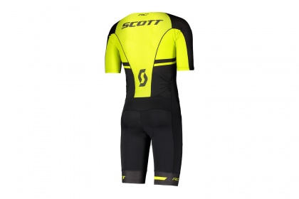 Стартовый костюм для триатлона Scott Plasma LD (2020), с памперсом / Черно-желтый