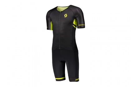 Стартовый костюм для триатлона Scott Plasma LD (2020), с памперсом / Черно-желтый