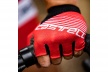 Велоперчатки Castelli Competizione, короткий палец / Красные