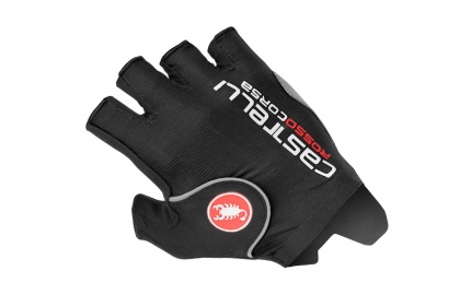 Велоперчатки Castelli Rosso Corsa Pro, короткий палец / Черные