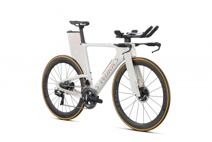Велосипед для триатлона Specialized Shiv S-Works Disc Di2 (2021) / Белый перламутр