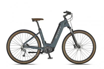 Электровелосипед городской Scott Sub Cross eRIDE 30 USX (2021) / Синий
