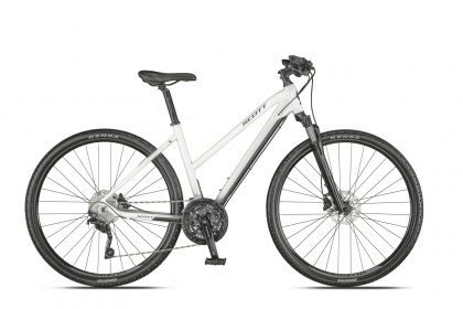 Велосипед гибридный Scott Sub Cross 20 Lady (2021) / Белый