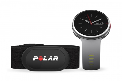 Спортивные часы Polar Vantage V2 HR, для триатлона, с пульсометром / Серо-желтые