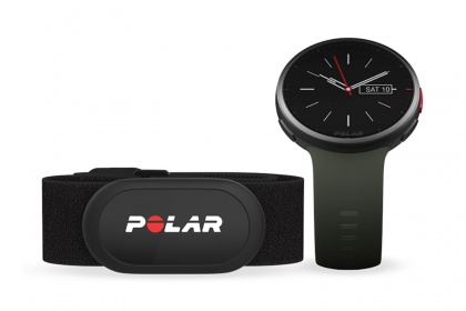 Спортивные часы Polar Vantage V2 HR, для триатлона, с пульсометром / Зеленые