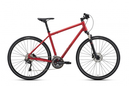 Велосипед гибридный Merida Crossway 500 (2021) / Красный
