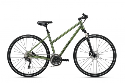 Велосипед гибридный Merida Crossway 300 Lady (2021) / Зеленый