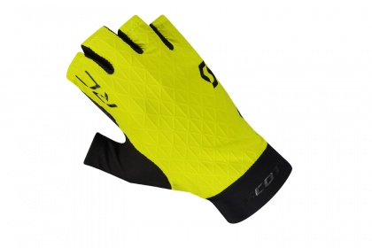 Велоперчатки Scott RC Premium Kinetech, короткий палец / Черно-желтые