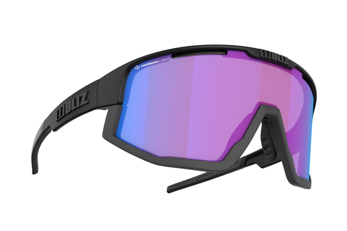 Очки Bliz Vision Nano Nordic Light / Matt Black, Begonia Violet & Blue ...