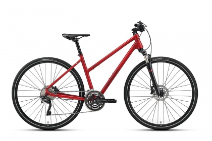 Велосипед гибридный Merida Crossway 500 Lady (2022) / Красный