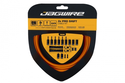 Набор рубашек и тросов переключения Jagwire 2x Pro Shift Kit / Оранжевый