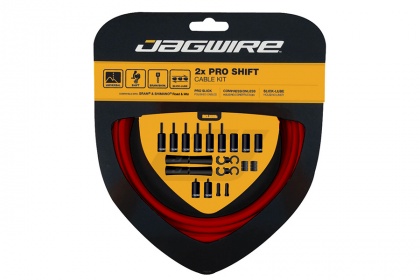 Набор рубашек и тросов переключения Jagwire 2x Pro Shift Kit / Красный