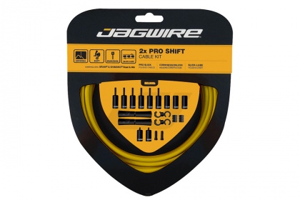 Набор рубашек и тросов переключения Jagwire 2x Pro Shift Kit / Желтый