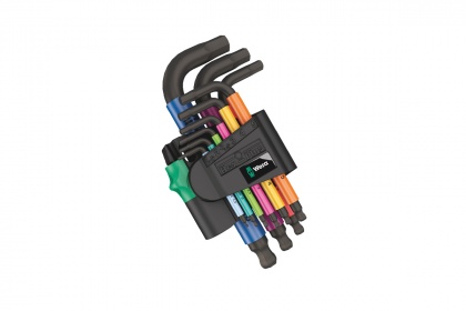 Набор шестигранников Wera 950/9 Hex-Plus Multicolour 2 L-key Set, 9 функций