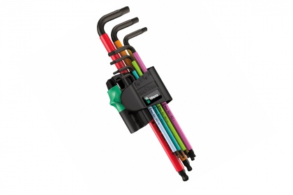 Набор шестигранников Wera 950/7 Hex-Plus Multicolour Magnet 1 L-key Set, 7 функций
