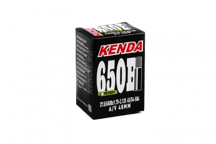 Велокамера Kenda MTB Standard, 27.5 дюймов, Schrader 48 мм / Ширина 1.75-2.125