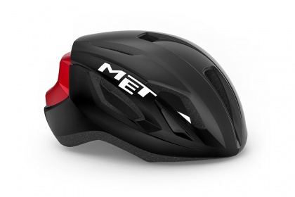 Велошлем MET Strale / Черно-красный