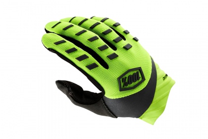 Велоперчатки 100% Airmatic Glove, длинный палец / Желто-черные