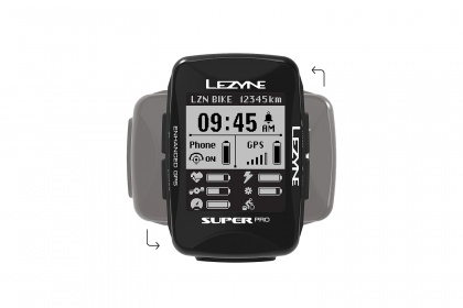 Велокомпьютер Lezyne Super Pro GPS, беспроводной / С аксессуарами (Hr Loaded)