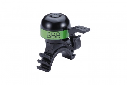 Звонок велосипедный BBB MiniFit / Черно-зеленый