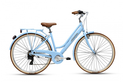 Велосипед городской женский Adriatica Retro Lady (2021) / Голубой