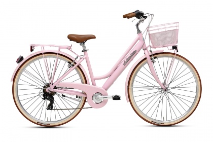 Велосипед городской женский Adriatica Retro Lady (2021) / Розовый