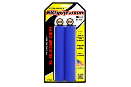 Грипсы ESI Extra Chunky XL 6.75 дюймов, 171 мм х 34 мм / Синие