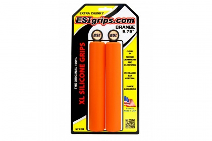 Грипсы ESI Extra Chunky XL 6.75 дюймов, 171 мм х 34 мм / Оранжевые