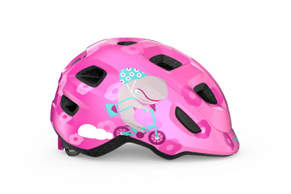 Велошлем детский MET Hooray / Розовый кит