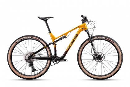 Велосипед горный Titan Racing Cypher RS Carbon Comp / Черно-золотистый