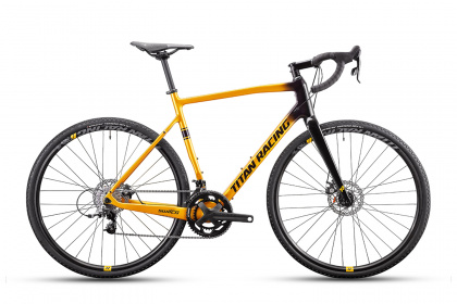 Велосипед гравийный Titan Racing Switch Carbon Comp / Черно-золотистый