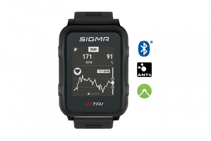 Спортивные часы Sigma iD.Tri Basic, 6 функций / Черные (без датчиков)