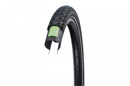 Велопокрышка Schwalbe Energiser Plus Tour Performance GreenGuard Addix E, 28 дюймов / Стальной корд
