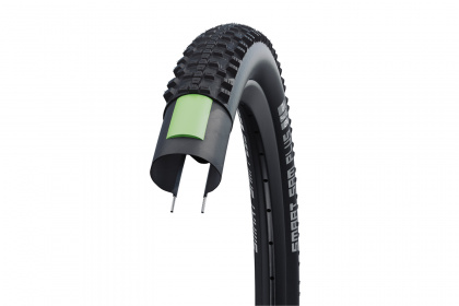 Велопокрышка Schwalbe Smart Sam Plus Performance DD GreenGuard Addix, 26 дюймов / Стальной корд