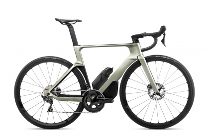 Велосипед шоссейный Orbea Orca Aero M20LTD (2022) / Серебристо-зеленый