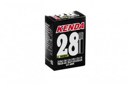 Велокамера Kenda Road Cross, 28 дюймов, Presta 48 мм / Ширина 28-45c