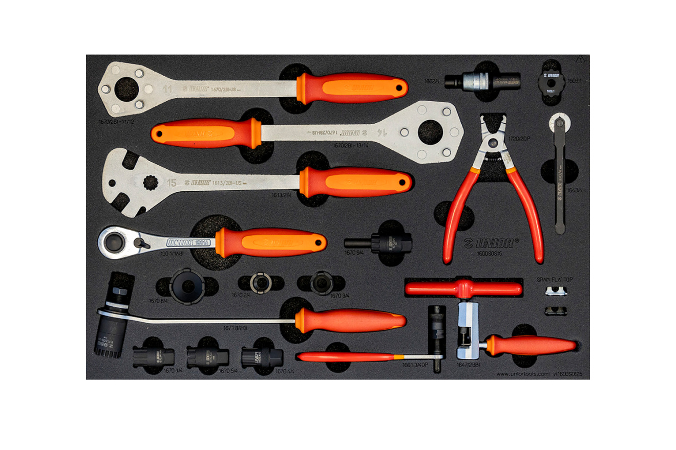  инструментов Unior Bike Tool Set In Tool Tray 629189, 18 функций .