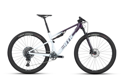 Велосипед горный BMC Fourstroke One (2023) / Бело-фиолетовый