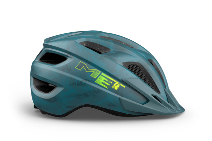 Велошлем подростковый MET Crackerjack (2023) / Сине-зеленый