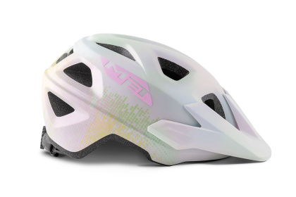 Велошлем подростковый MET Eldar / Бело-розовый