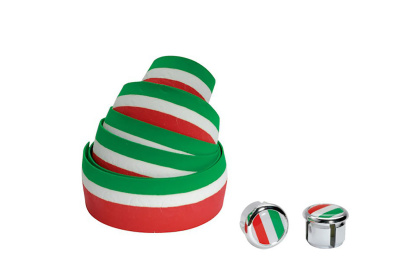 Обмотка руля Cinelli Cork Italian Flag / Красно-зеленая