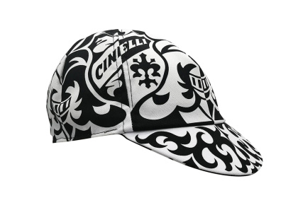 Кепка велосипедная Cinelli Crest / Pastori (Черно-белая)